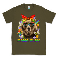 Army Green Mama Bear Pride LGBTQ+ Classic Tee - BundleAndBundleShop