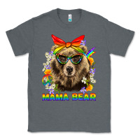 Charcoal Heather Mama Bear Pride LGBTQ+ Classic Tee - BundleAndBundleShop