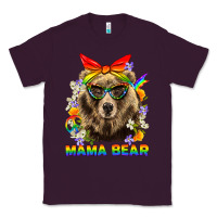 Plum Mama Bear Pride LGBTQ+ Classic Tee - BundleAndBundleShop