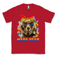 Red Mama Bear Pride LGBTQ+ Classic Tee - BundleAndBundleShop