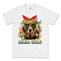 White Mama Bear Pride LGBTQ+ Classic Tee - BundleAndBundleShop