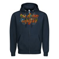 Navy sweather weather Zipper Hoodie - CowGirlArtShop