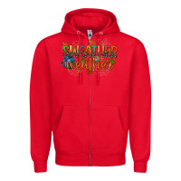 Red sweather weather Zipper Hoodie - CowGirlArtShop