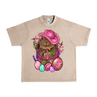 French Oak Cowboy Rabbit Easter Urban Heavy Tee - BundleAndBundleShop