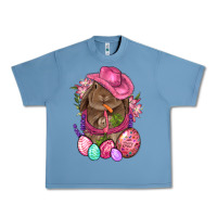Pebble Blue Cowboy Rabbit Easter Urban Heavy Tee - BundleAndBundleShop