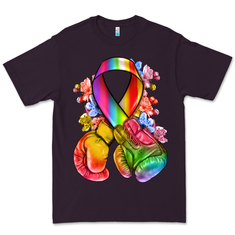 All Color Ribbon With Boxing Gloves Premium Tee by NancyCooperArtShop | Teevron