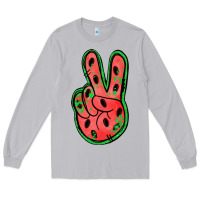 Moon Dust watermelon peace sign Long Sleeve Tee - Jasminsmagicworld
