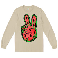 Mushroom watermelon peace sign Long Sleeve Tee - Jasminsmagicworld