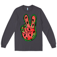 Smoke watermelon peace sign Long Sleeve Tee - Jasminsmagicworld