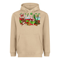Mushroom christmas santa claus coffee cups Heavyweight Hoodie - OliviaCreatesArt