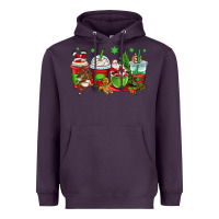 Plum christmas santa claus coffee cups Heavyweight Hoodie - OliviaCreatesArt