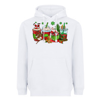 White christmas santa claus coffee cups Heavyweight Hoodie - OliviaCreatesArt