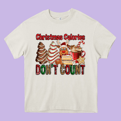 Christmas Calories Don't Count Christmas Tree Cake Heavy Core Tee Designed By Jasminsmagicworld