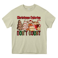 Mossy Christmas Calories don't count Christmas tree cake Heavy Core Tee - Jasminsmagicworld