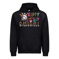 Black happy easter day baseball Urban Hoodie - CowhideDigitalArt