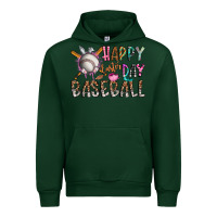 Forest Green happy easter day baseball Urban Hoodie - CowhideDigitalArt