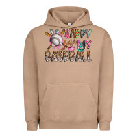 Pigment Burro happy easter day baseball Urban Hoodie - CowhideDigitalArt