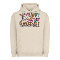 Pigment French Oak happy easter day baseball Urban Hoodie - CowhideDigitalArt