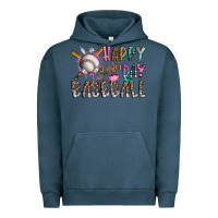 Pigment Midnight Navy happy easter day baseball Urban Hoodie - CowhideDigitalArt