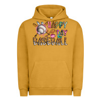 Pigment Peanut Butter happy easter day baseball Urban Hoodie - CowhideDigitalArt