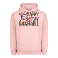 Pigment Salmon happy easter day baseball Urban Hoodie - CowhideDigitalArt