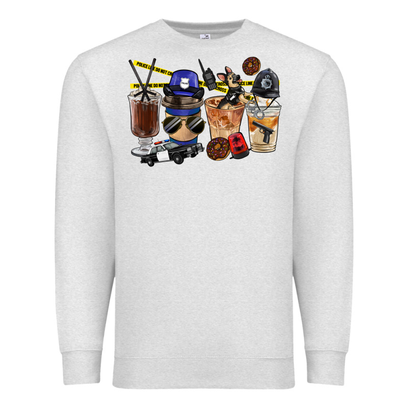 Police Coffee Cups Premium Sweatshirt by FaDigitalArtStudio | Teevron