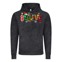 Vintage Black Christmas Believe Vintage Hoodie - MaliasSmallBusiness
