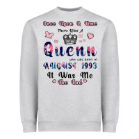 Heather Grey Once Upon A Time There Was A Queen Who Was Born I Heavyweight Sweatshirt - Bettercallsaul
