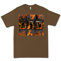 Cacao American Firefighter Dad Premium Tee - LillyAllenDesigns