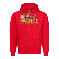 Red pumpkin spice and everything nice Zipper Hoodie - CowGirlArtShop