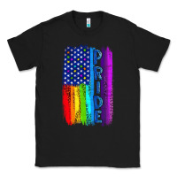 Black Pride LGBTQ+ American Flag Classic Tee - BundleAndBundleShop
