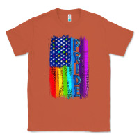 Copper Pride LGBTQ+ American Flag Classic Tee - BundleAndBundleShop