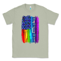 Matcha Pride LGBTQ+ American Flag Classic Tee - BundleAndBundleShop