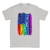 Moon Dust Pride LGBTQ+ American Flag Classic Tee - BundleAndBundleShop