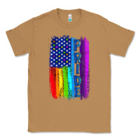 Toasted Coconut Pride LGBTQ+ American Flag Classic Tee - BundleAndBundleShop