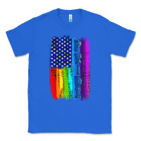 True Royal Pride LGBTQ+ American Flag Classic Tee - BundleAndBundleShop