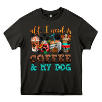 Asphalt all i need is coffee and my dog Heavy Core Tee - AdoDesignShop