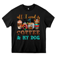 Black all i need is coffee and my dog Heavy Core Tee - AdoDesignShop