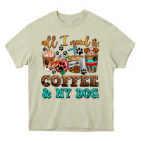 Mossy all i need is coffee and my dog Heavy Core Tee - AdoDesignShop