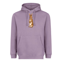 Lavender Bunny Easter Heavyweight Hoodie - OliviaCreatesArt