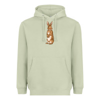 Matcha Bunny Easter Heavyweight Hoodie - OliviaCreatesArt
