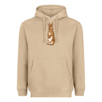 Mushroom Bunny Easter Heavyweight Hoodie - OliviaCreatesArt
