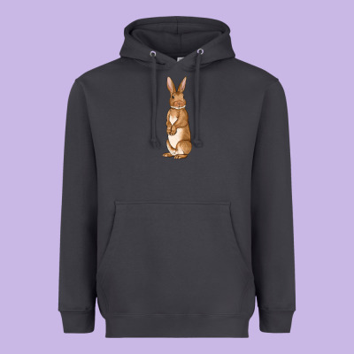 Bunny Easter Heavyweight Hoodie Designed By Oliviacreatesart