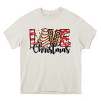 Cream love christmas tree cake Heavy Core Tee - Jasminsmagicworld