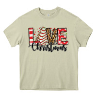 Love Christmas Tree Cake Heavy Core Tee | Teevron