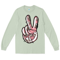 Matcha baseball peace sign Long Sleeve Tee - Jasminsmagicworld