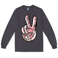 Smoke baseball peace sign Long Sleeve Tee - Jasminsmagicworld