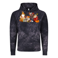 Cloud Black Fall Gnome Coffee Cups Vintage Hoodie - MaliasSmallBusiness
