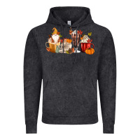 Vintage Black Fall Gnome Coffee Cups Vintage Hoodie - MaliasSmallBusiness