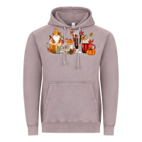 Vintage Zinc Fall Gnome Coffee Cups Vintage Hoodie - MaliasSmallBusiness